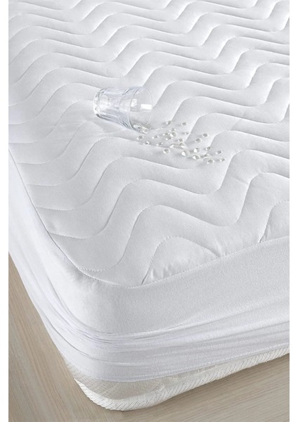 Bebesi Sıvı Geçirmez Fitted Kapitoneli Alez 220X200 cm Çift Kişilik Alez