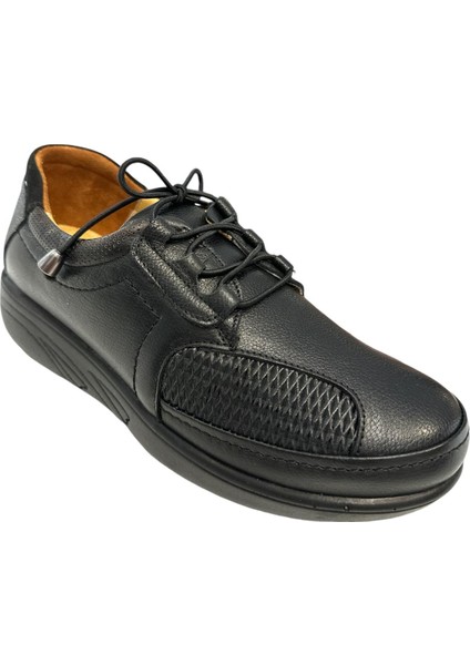YLDZ-42632 Kadın Deri Ortopedik Comfort Ayakkabı Siyah fırsatları