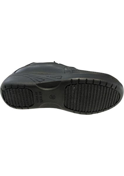 YLDZ-42632 Kadın Deri Ortopedik Comfort Ayakkabı Siyah indirimleri
