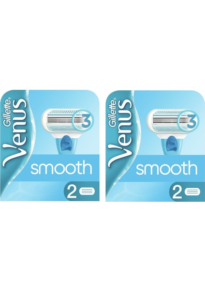 Venus Smooth Kadın Tıraş Bıçağı 4'lü (2x2)