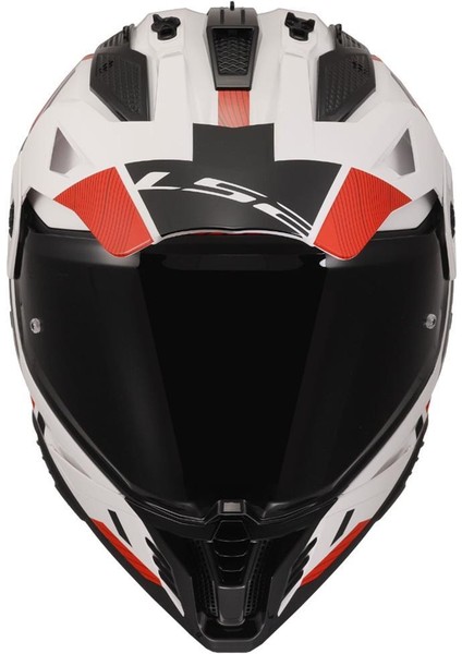 Pıoneer 2 Hıll Beyaz-Kırmızı Kask modelleri