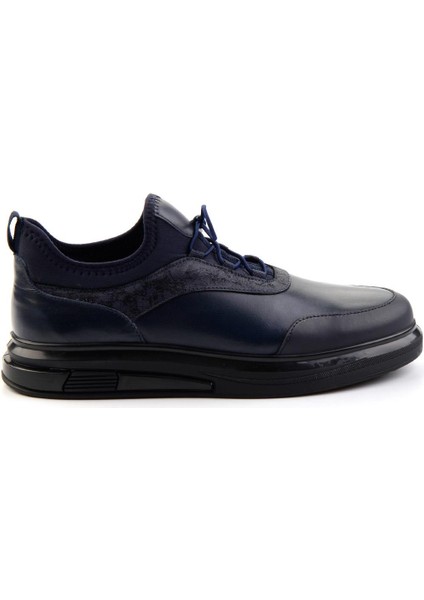 Lacivert Hakiki Deri Erkek Sneaker E01011013003 fiyatları