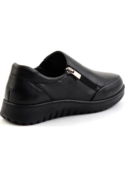 Siyah Hakiki Deri Kadın Casual Ayakkabı K01331800703 fırsatları