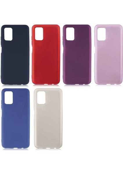- Samsung Galaxy A03S - Kılıf Mat Soft Premier Silikon Kapak - Rose Gold