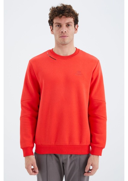 Tommy Life Fiesta O Yaka Kol Şerit Detaylı Basic Rahat Kalıp Erkek Sweatshirt - 88293