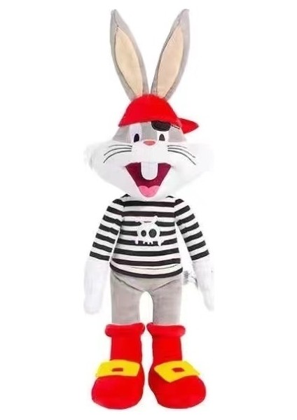 42CM Orijinal Korsan Bugs Bunny Klasik Bugs Bunny Peluş Oyuncak Çocuk Hediyesi (Yurt Dışından)