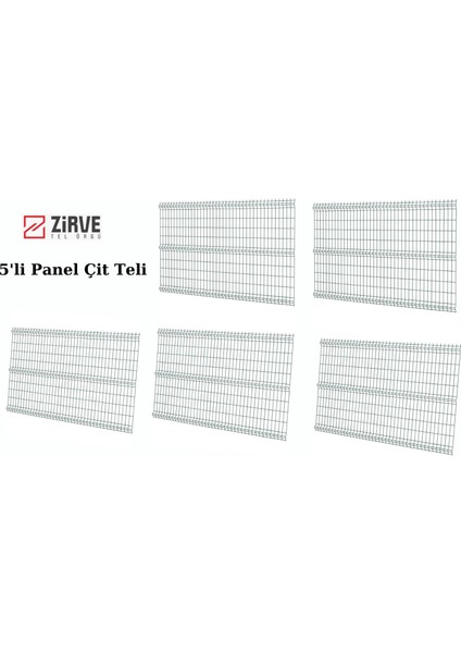 5'li Panel Çit Teli 100 cm x 250 cm (12,5 Metre)