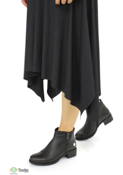 Kadın Deri Bağcıksız Düz Taban Klasik Bot M25/KB1405 fiyatları