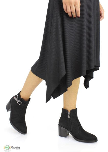 Kadın Deri Topuklu Günlük Klasik Bot M25/KB1326 fiyatları