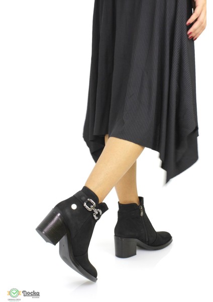 Kadın Deri Topuklu Günlük Klasik Bot M25/KB1326 fırsatları