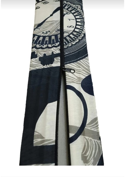 Katlanır Yer Yatağı ve Tek Kişilik Sünger Katlanır Minder Yatak 70X180 cm 6 cm Saat Desen