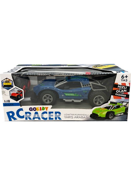 Süspansiyonlu Işıklı Uzaktan Kumandalı Yarış Arabası Rc Racer 1:18 Ölçek