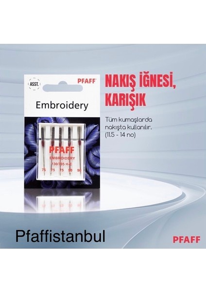 Nakış Iğnesi (Karışık) (1 Paket=5 Adet) (821197096)