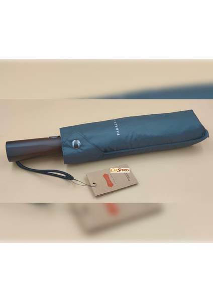 Tam Otomatik Ahşap Saplı Çıtçıtlı Kılıflı Şemsiye
