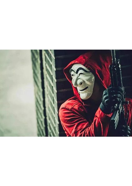 La Casa De Papel Kore Mask - Kalamar Mask Yeni Versiyon