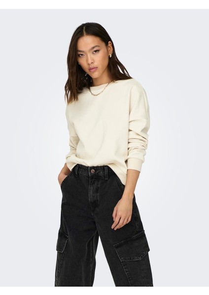 Onlfave L/s O-Neck Swt Kadın Sweatshirt