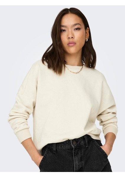 Onlfave L/s O-Neck Swt Kadın Sweatshirt