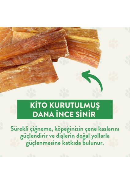 Dana İnce Sinir Çiğnemelik Köpek Ödül Maması %100 Doğal, Glutensiz, Organik 100 gr