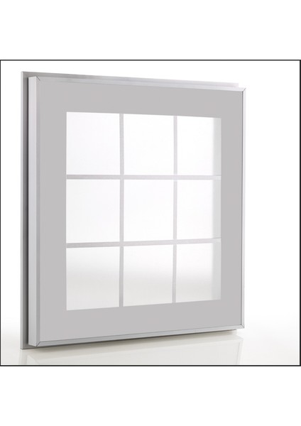 Yeni Nesil Banyo Menfezi 40 x 40 Gümüş