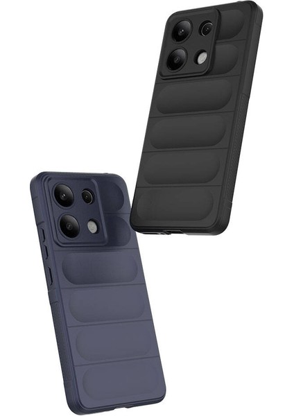 Xiaomi Redmi Note 13 4g - Kılıf Esnek Tpu Oyuklu Arka Yüzey Tasarımlı Etnik Silikon Kapak - Kırmızı