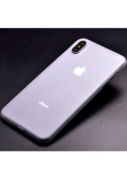 - Apple iPhone Xs Max 6.5 - Kılıf 1.kalite Mat Ultra Ince Pp Kapak - Beyaz