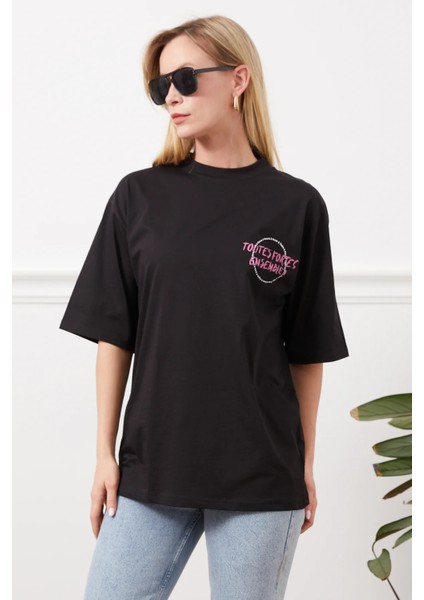Baskılı Oversize T-Shirt