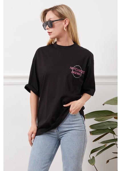 Baskılı Oversize T-Shirt indirimleri