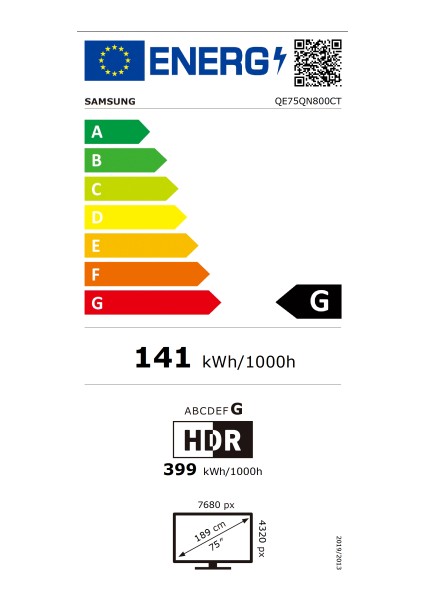75QN800C 75" 190 Ekran Dahili Uydu Alıcılı 8K Ultra HD Smart QLED TV