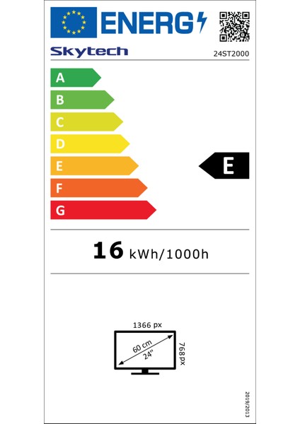 24ST2000 24'' 60 Ekran Uydu Alıcılı HD Ready LED TV