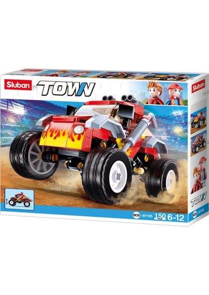 Town Off Road Kırmızı 155 Parça