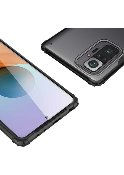 Mutcase - Xiaomi Redmi Note 10 Pro - Kılıf Koruyucu Sert Volks Kapak - Siyah