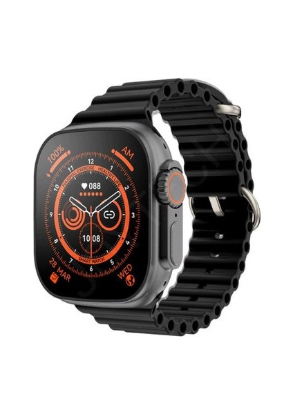 T800 Ultra 49MM Tam Ekran Bt Çağrı Özellikli Akıllı Saat Siyah fiyatları