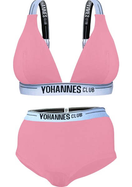 Yohannes Club Yohannesclub, Kadın, Iç Çamaşırı Takımı, (Las. Askılı Sütyen-Boyshort), Pudra