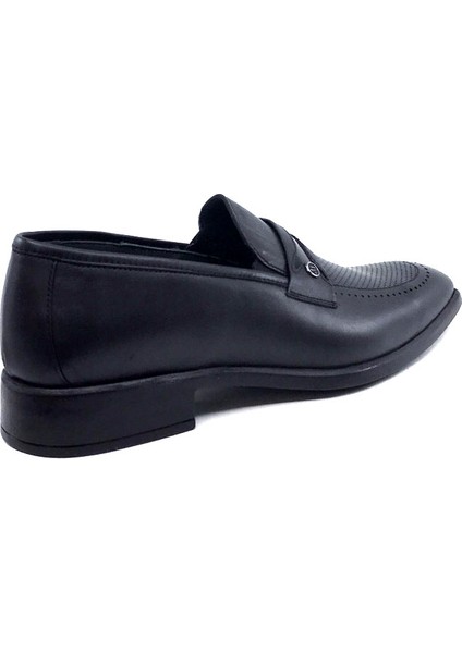 M340 Siyah Kauçuk Taban Deri Erkek Klasik Ayakkabı indirimleri