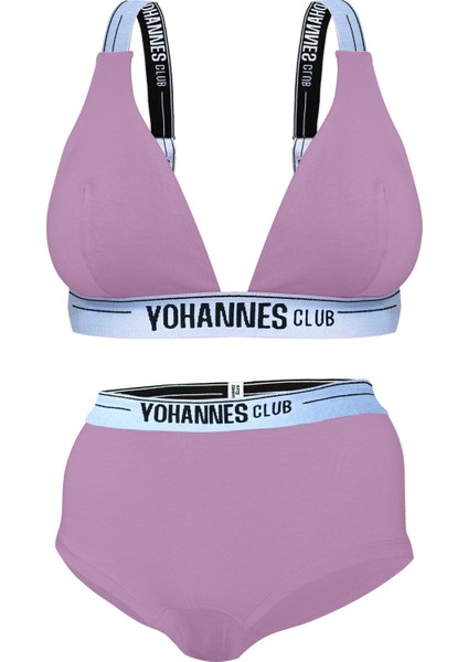 Yohannes Club Yohannesclub, Kadın, Iç Çamaşırı Takımı, (Las. Askılı Sütyen-Boyshort), Lila