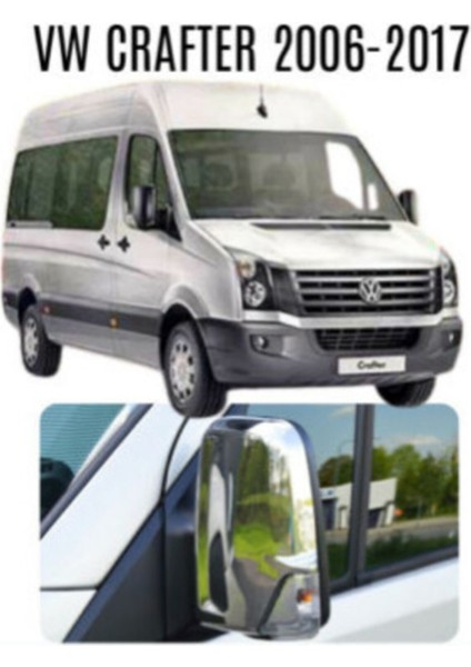 Volkswagen Crafter 2007-2018 Paslanmaz Çelik Ayna Kapağı