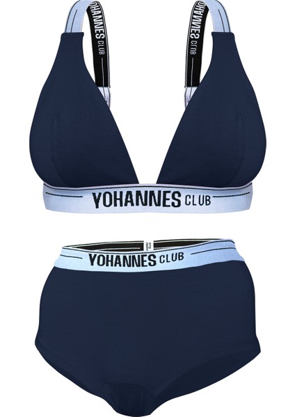 Yohannes Club Yohannesclub, Kadın, Iç Çamaşırı Takımı, (Las. Askılı Sütyen-Boyshort), Lacivert