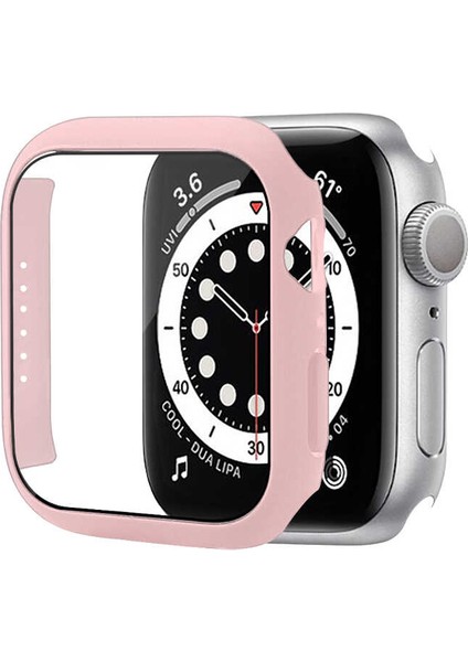 - Apple Watch 7 45MM - Kasa ve Ekran Koruyucu Watch Gard 01 - Pembe