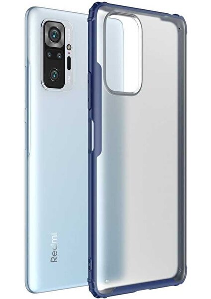 Mutcase - Xiaomi Redmi Note 10 Pro - Kılıf Koruyucu Sert Volks Kapak - Lacivert