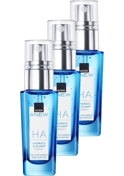 Anew Hyalüronik Asit Içeren Dolgun Görünüm Veren Serum 30 ml. Üçlü Set