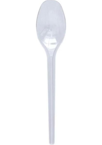Plastik Şeffaf Sup Kaşık - Tatlı Kaşığı - 100 Adetlik 5 Paket - 500 Adet modelleri