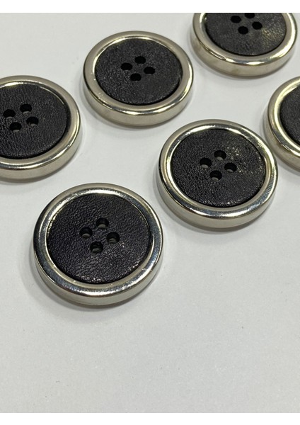 Kaban Mont Düğmesi Takımı 6 Lı Set / Siyah Gümüş / M004 fiyatları