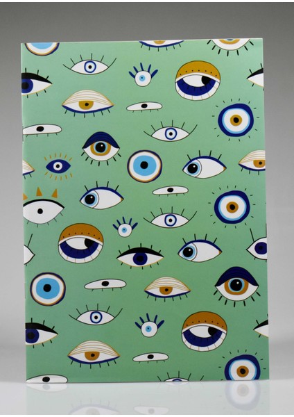 Yeşil Nazar Çizgili A4 Defter
