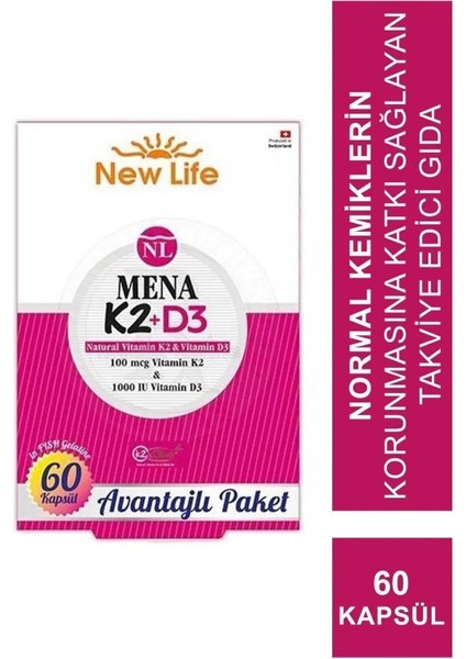 Mena K2+D3 60 Kapsül 640128141198