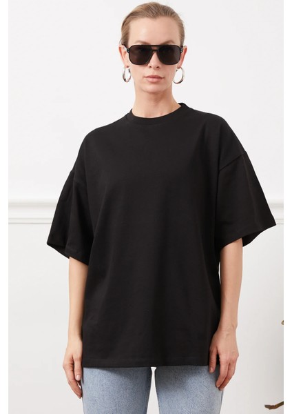Baskısız Oversize T-Shirt