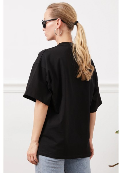 Baskısız Oversize T-Shirt modelleri