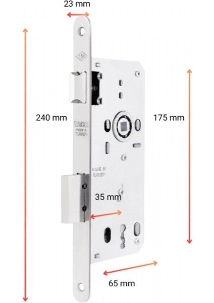 Gömme Kilit Oval 23 Mm Aynalı 35 Mm fiyatları