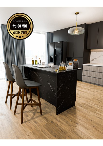 adel mutfak adası çok amaçlı masa dolap mdf