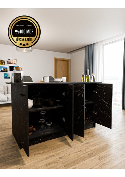 adel mutfak adası çok amaçlı masa dolap mdf modelleri