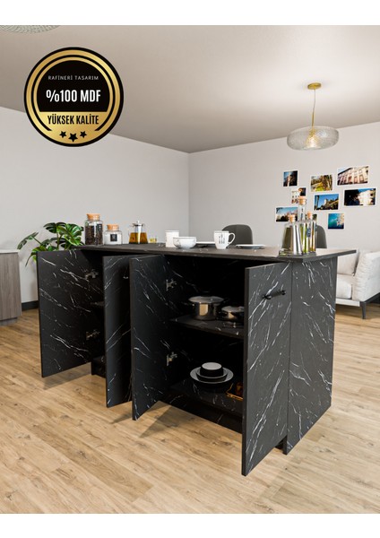 adel mutfak adası çok amaçlı masa dolap mdf fırsatları